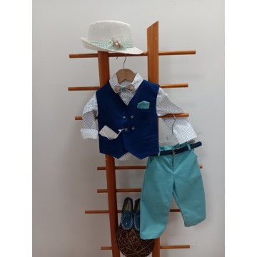 Makis Tselios Σετ βάπτισης Μπλε Ρουά Μέντα